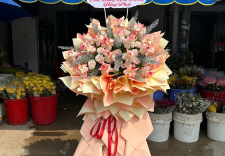 Kệ Hoa Khai Trương Giá Rẻ Đức Hòa 